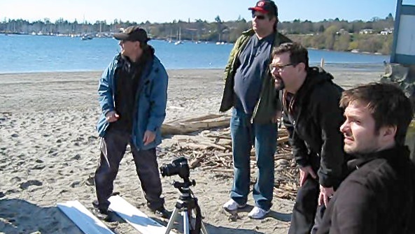 On the set of Michael Korican's 'A Pocket Full of Spiders'